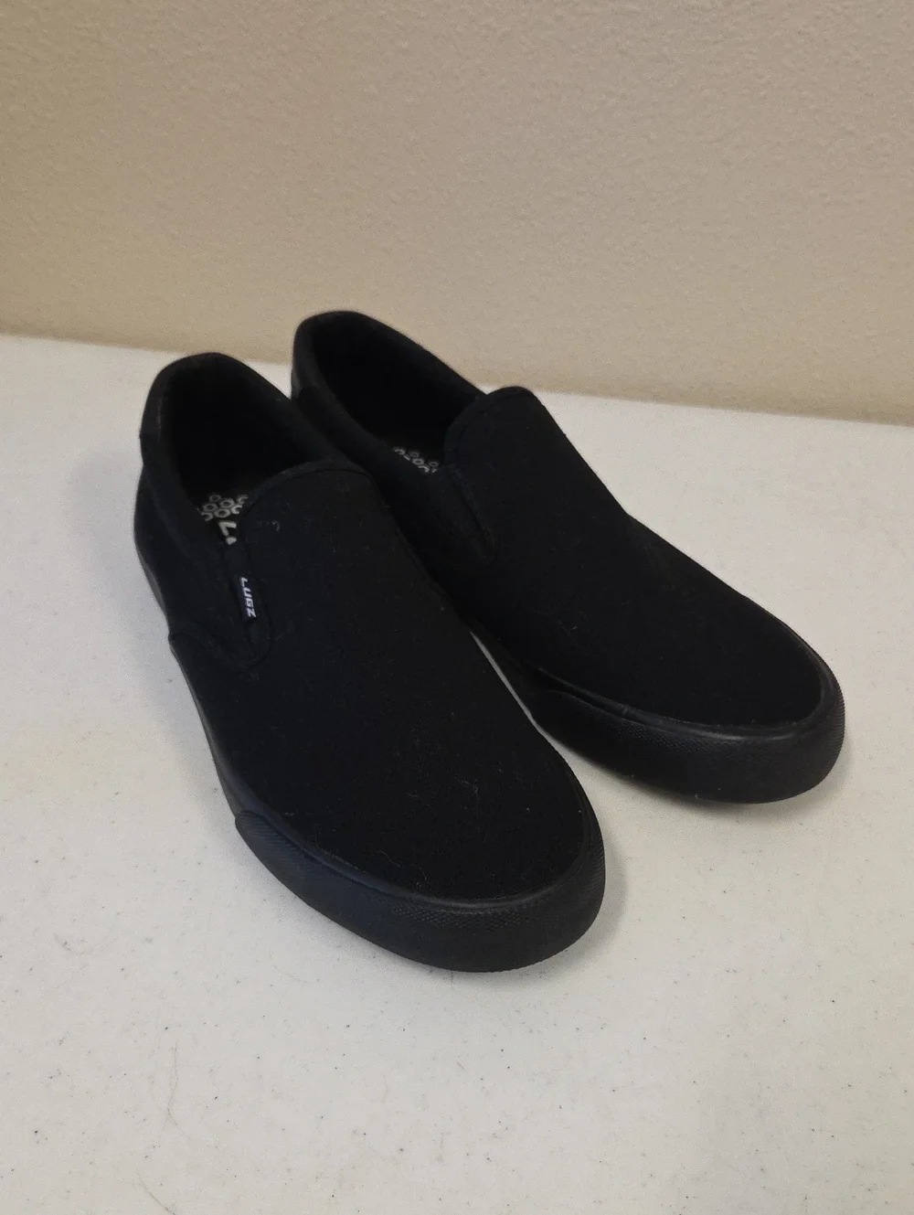 Lugz Men's Black Slip-On Canvas Shoes Size 13